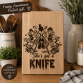 🔪 “She’s Got a Knife” Engraved Chopping Board
