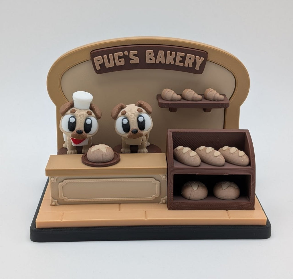 🐶🧁 Mini Pug Bakery Playset 🧁🐶