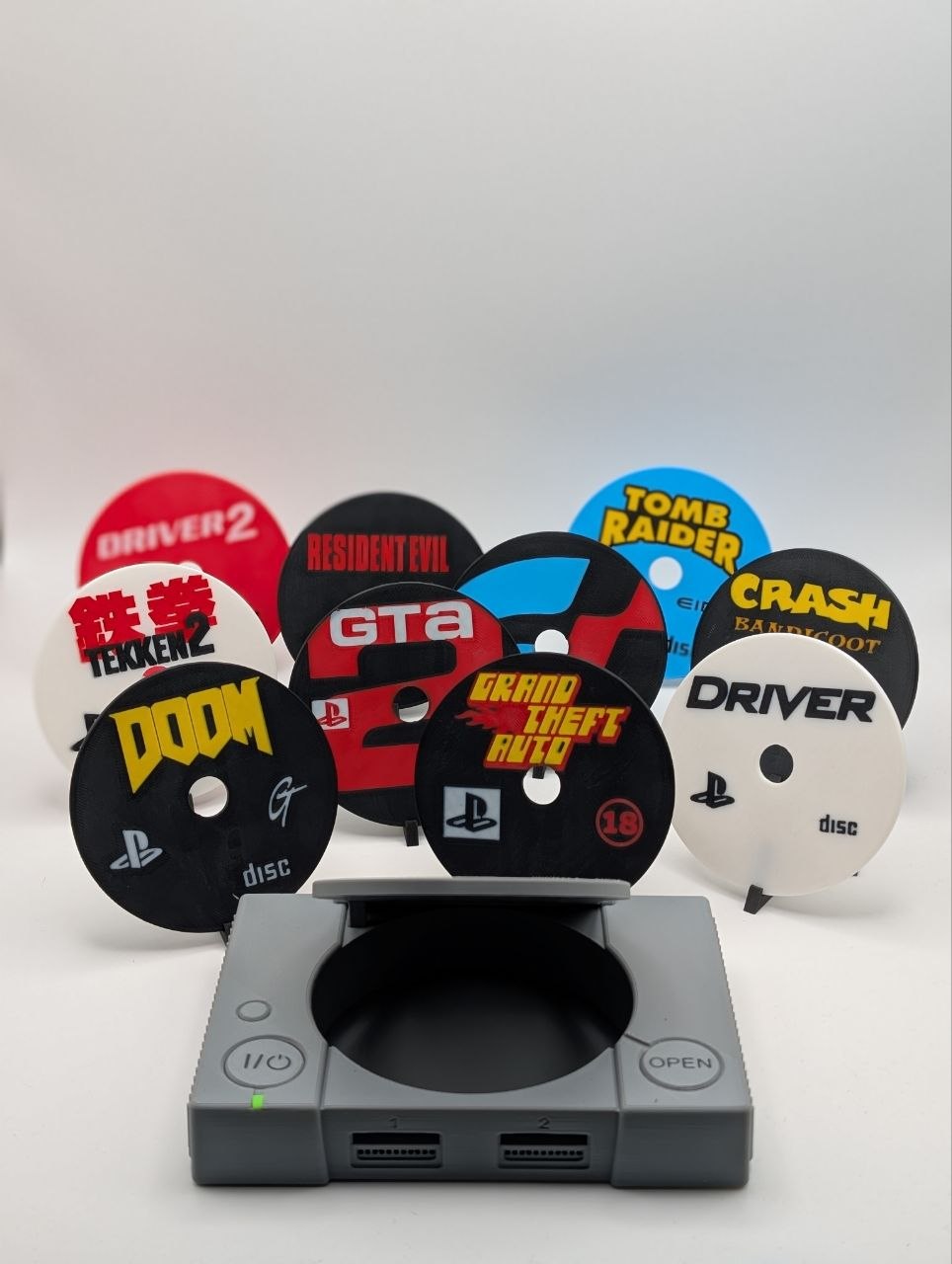 🎮💿 Retro PlayStation 1 Style Coaster Display Set 💿🎮