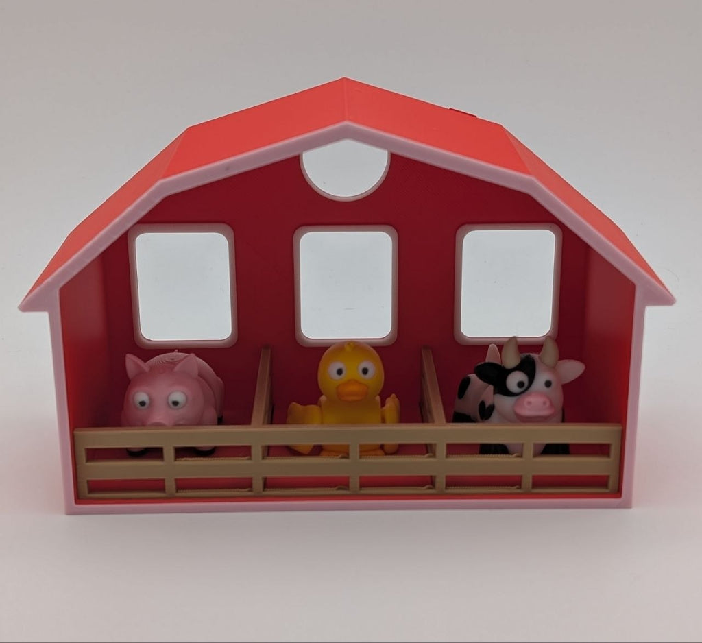🚜🐄 Barn Playset with 3 Animals 🐖🐑