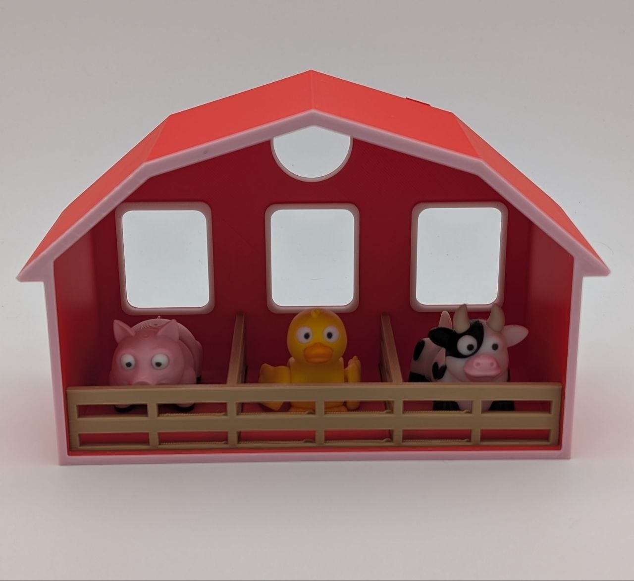 🚜🐄 Barn Playset with 3 Animals 🐖🐑