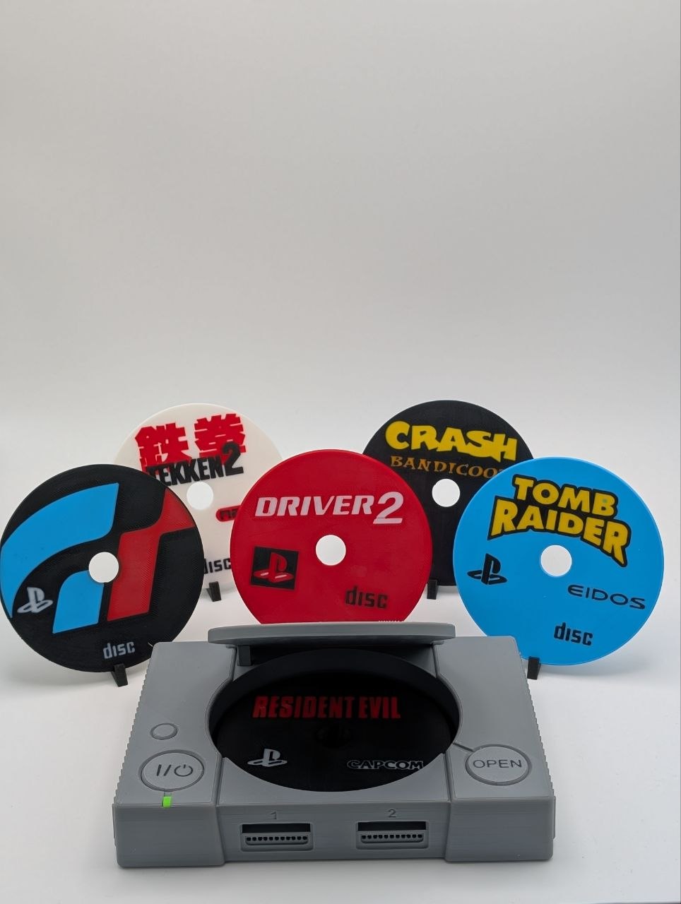 🎮💿 Retro PlayStation 1 Style Coaster Display Set 💿🎮