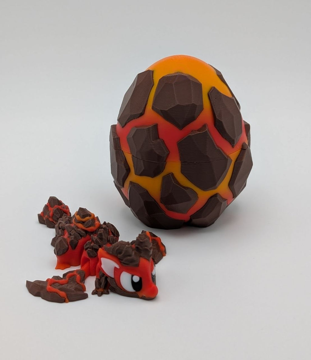 🌋🔥 Lava Dragon & Dragon Egg 🔥🌋