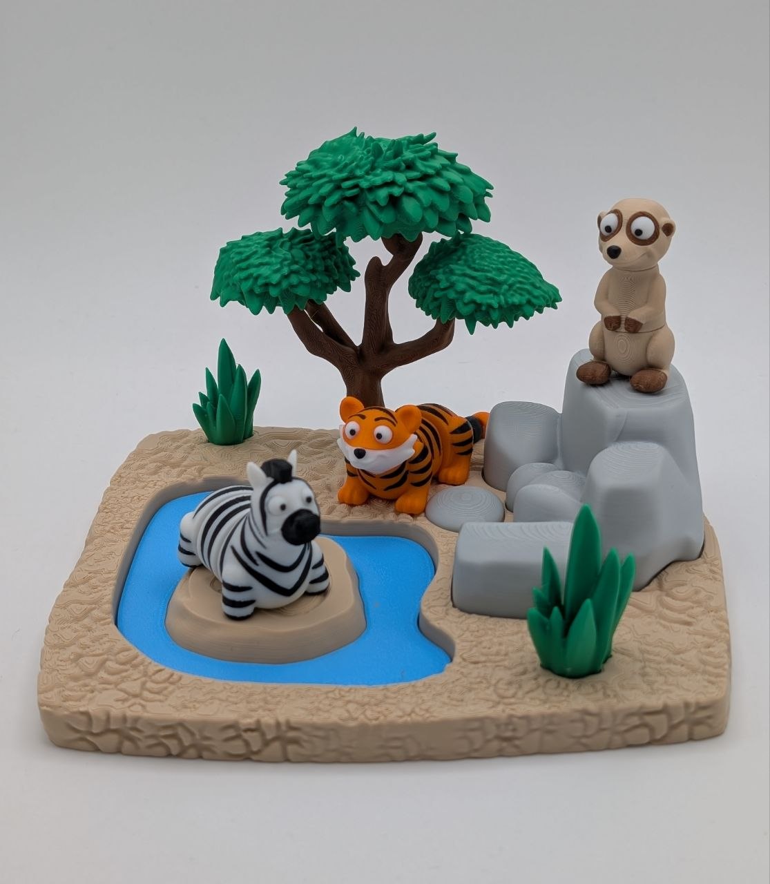 🦁🌿 Safari Playset with 3 Animals 🌿🦒