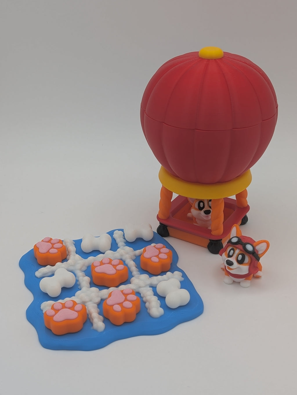 🎈🐶 Corgi Balloon Tic Tac Toe Game 🐶🎈