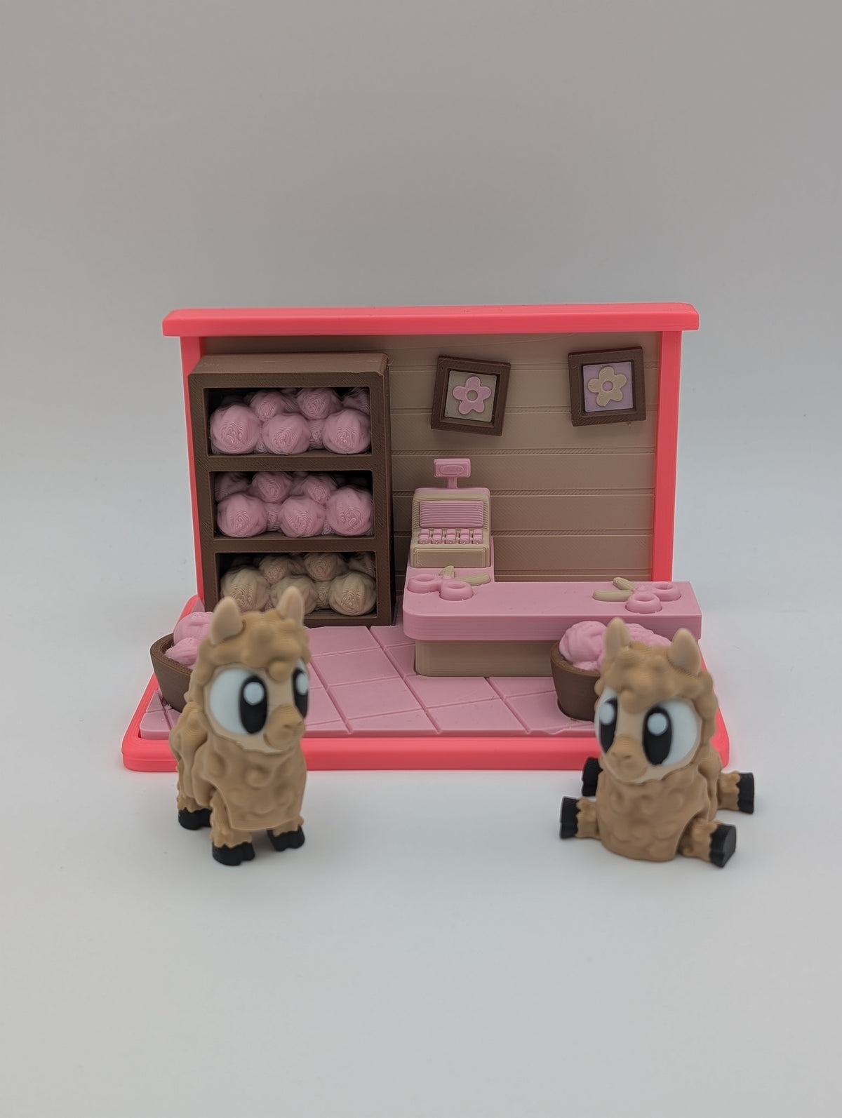 🦙🧶 Mini Alpaca Yarn Shop Playset 🧶🦙