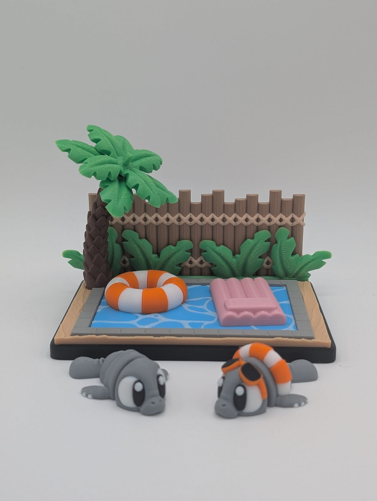 🌴🩶 Manatee Pool Party Play Set 🩶🌴