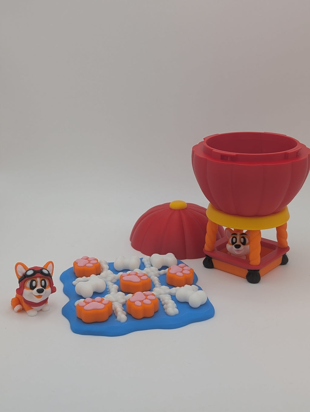 🎈🐶 Corgi Balloon Tic Tac Toe Game 🐶🎈