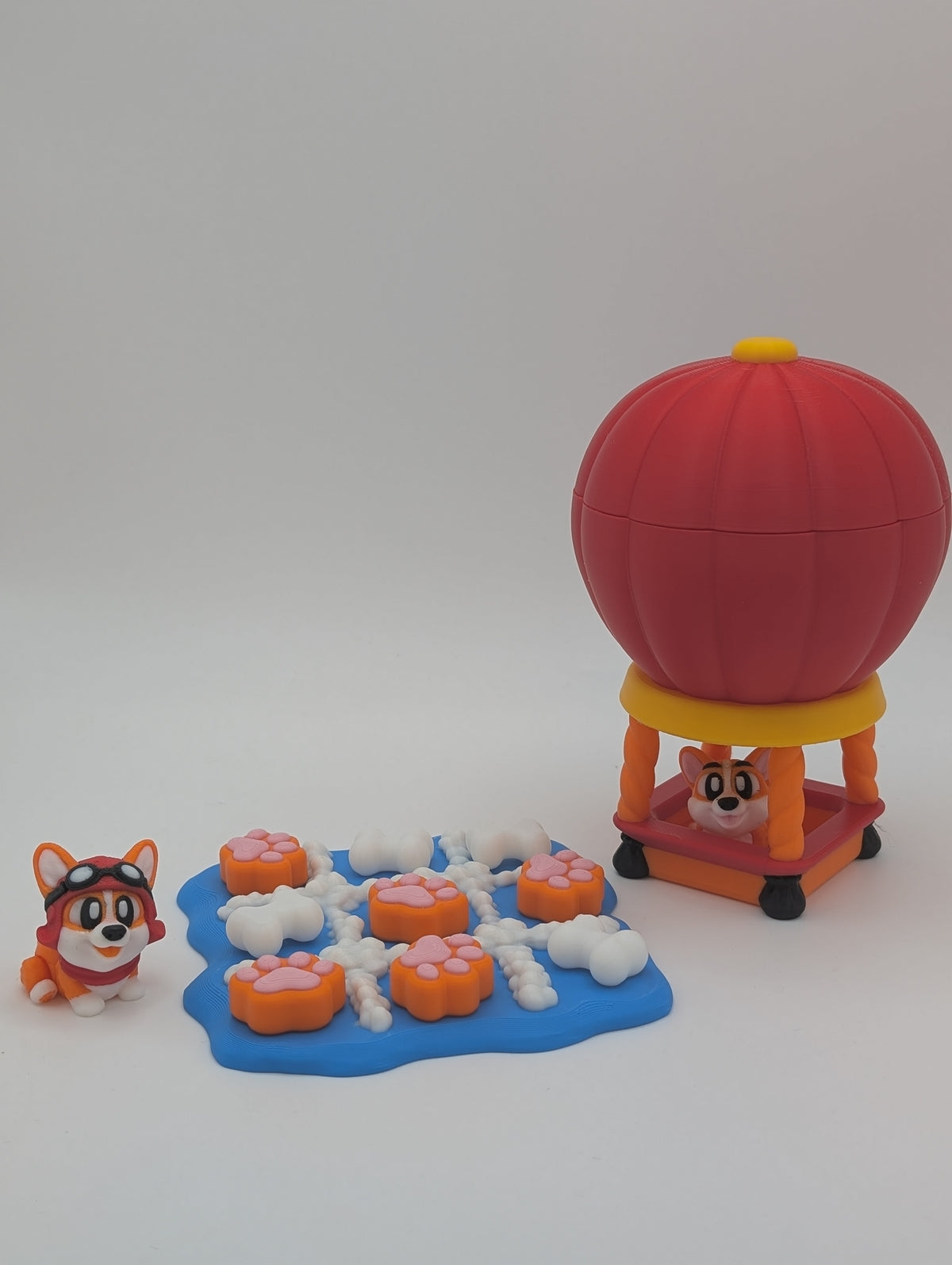 🎈🐶 Corgi Balloon Tic Tac Toe Game 🐶🎈