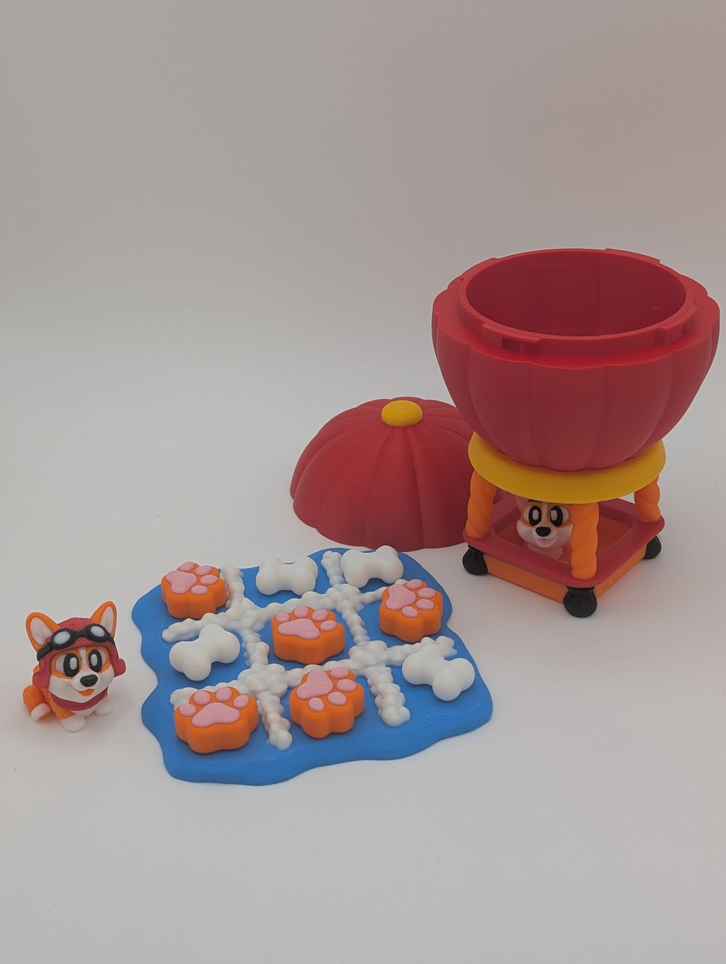 🎈🐶 Corgi Balloon Tic Tac Toe Game 🐶🎈