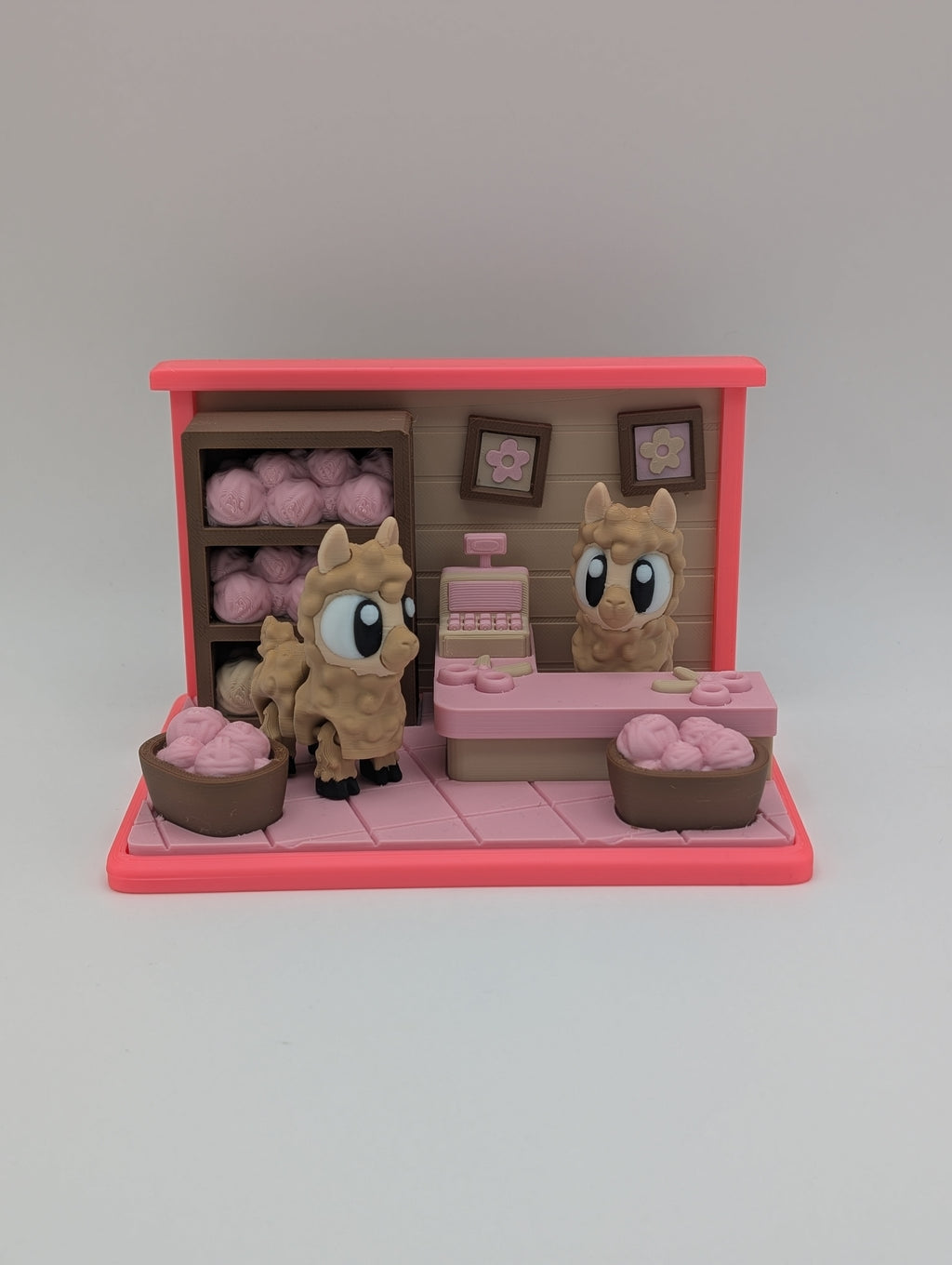 🦙🧶 Mini Alpaca Yarn Shop Playset 🧶🦙